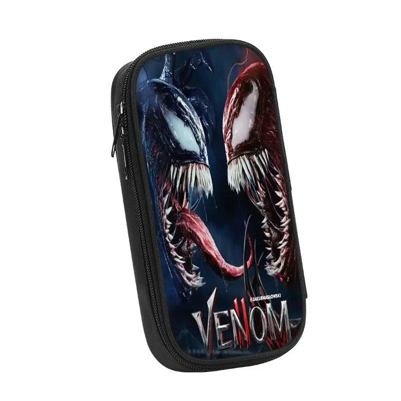 Marvel venom fashion pencil bag primary school students anime personality cartoon junior high school students pencil box gift