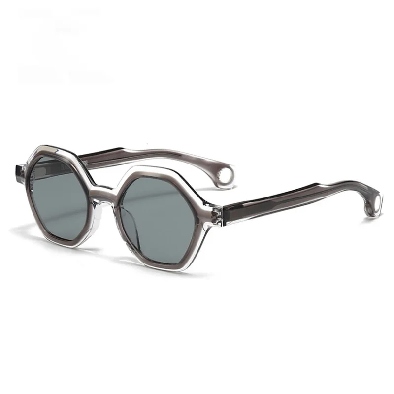 Belight оптические многоугольные формы винтажные ретро ацетатные мужские и женские крутые модные модные солнцезащитные очки с футляром NOYES