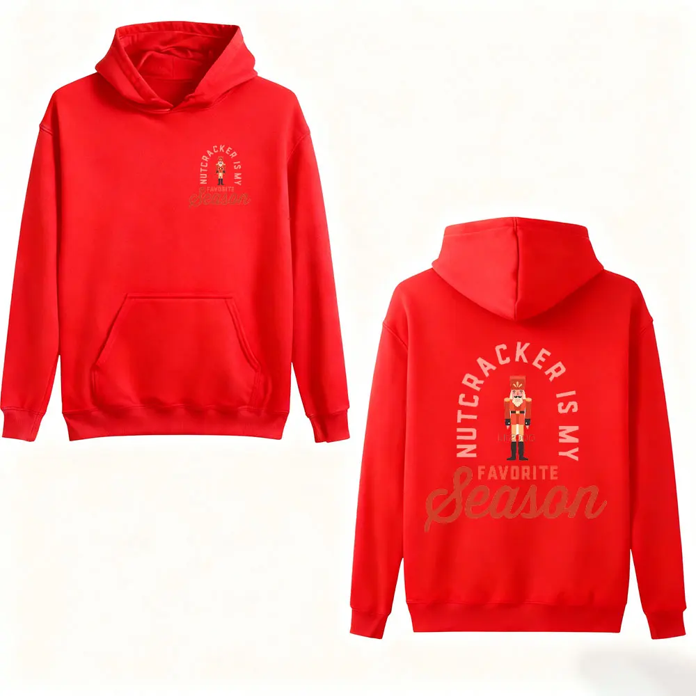 Coquette mignon casse-noisette noël dessin animé sweat à capuche mignon cadeau de vacances femmes col rond Festival cadeau le théâtre vivant