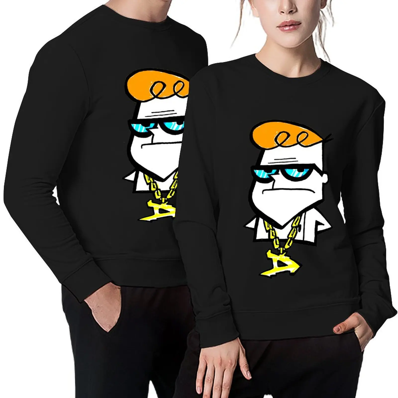 

Dexter from Dexter's Laboratory wearing a hip hop Gold Chain Pullover men's coat mens clothing men's clothing new sweatshirts