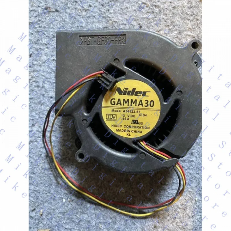 UU 1 ชิ้น สำหรับพัดลม Nidec A34123-57 DC12V 0.46A 9733 97*97*33 3 สาย