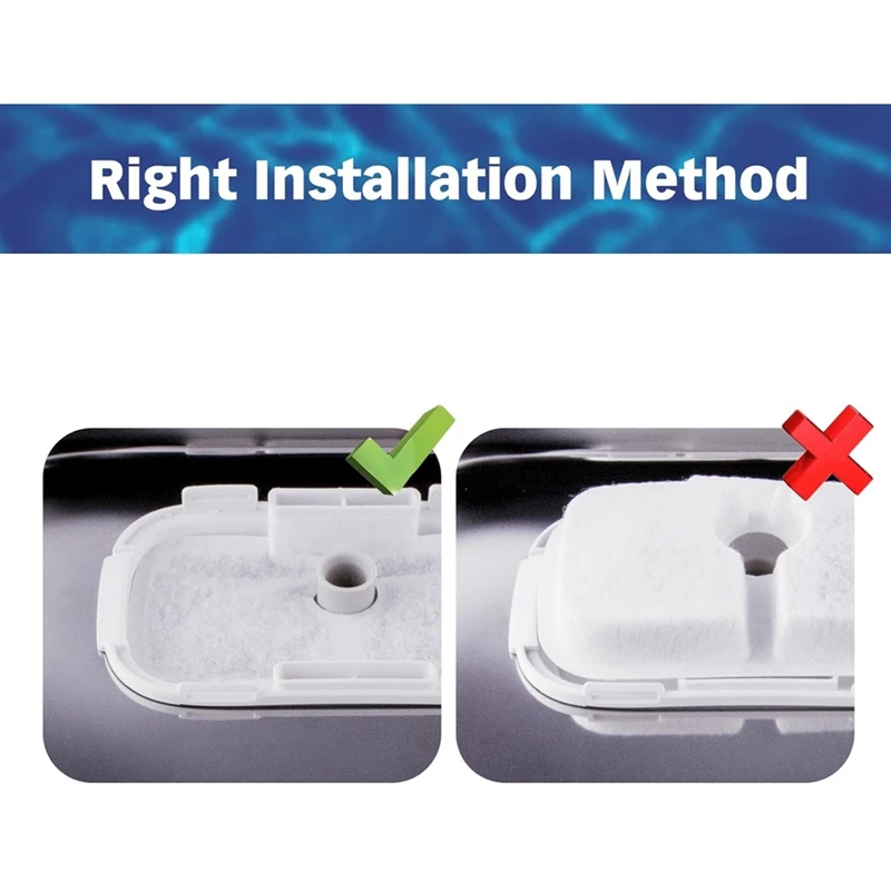 Filtros de substituição para Pet Water Fountain, Tripla Filtração, Cat Water Fountain, PETLIBRO PLWF105 PLWF115 PLWF005