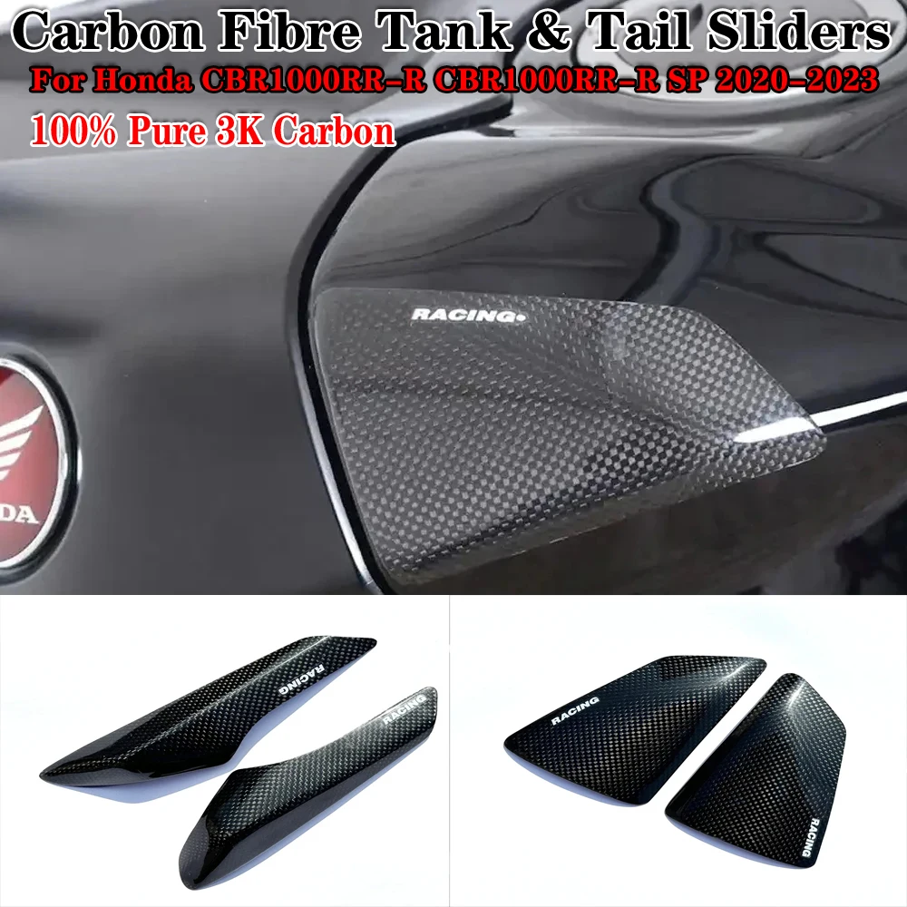 For Honda CBR1000RR-R CBR1000RR-R SP 2020-2023 Carbon Fiber Carbon Fibre Tank & Tail Sliders