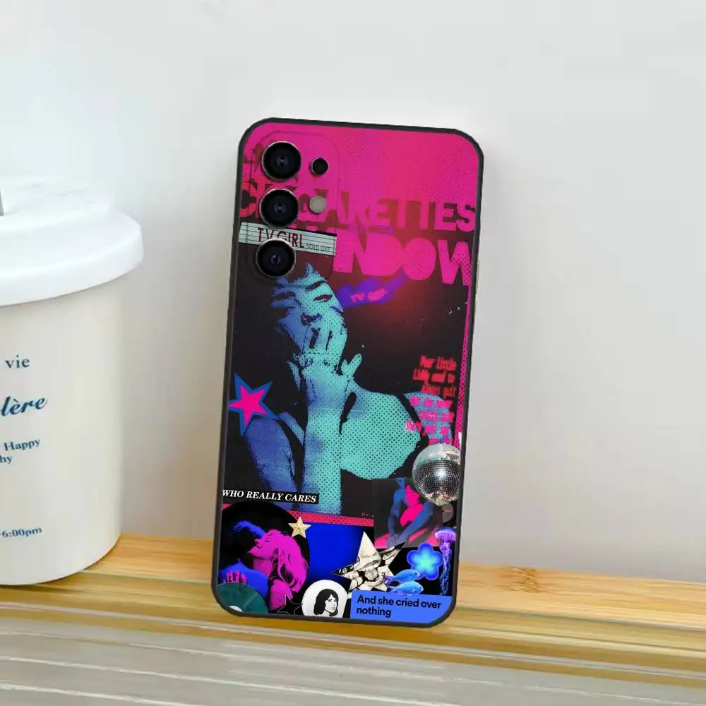 حافظة هاتف موسيقية من TV G-Girl لهاتف سامسونج S25، S24، S21، S22، S23، S30، Ultra، S20، Plus، Fe، Lite Black Shell