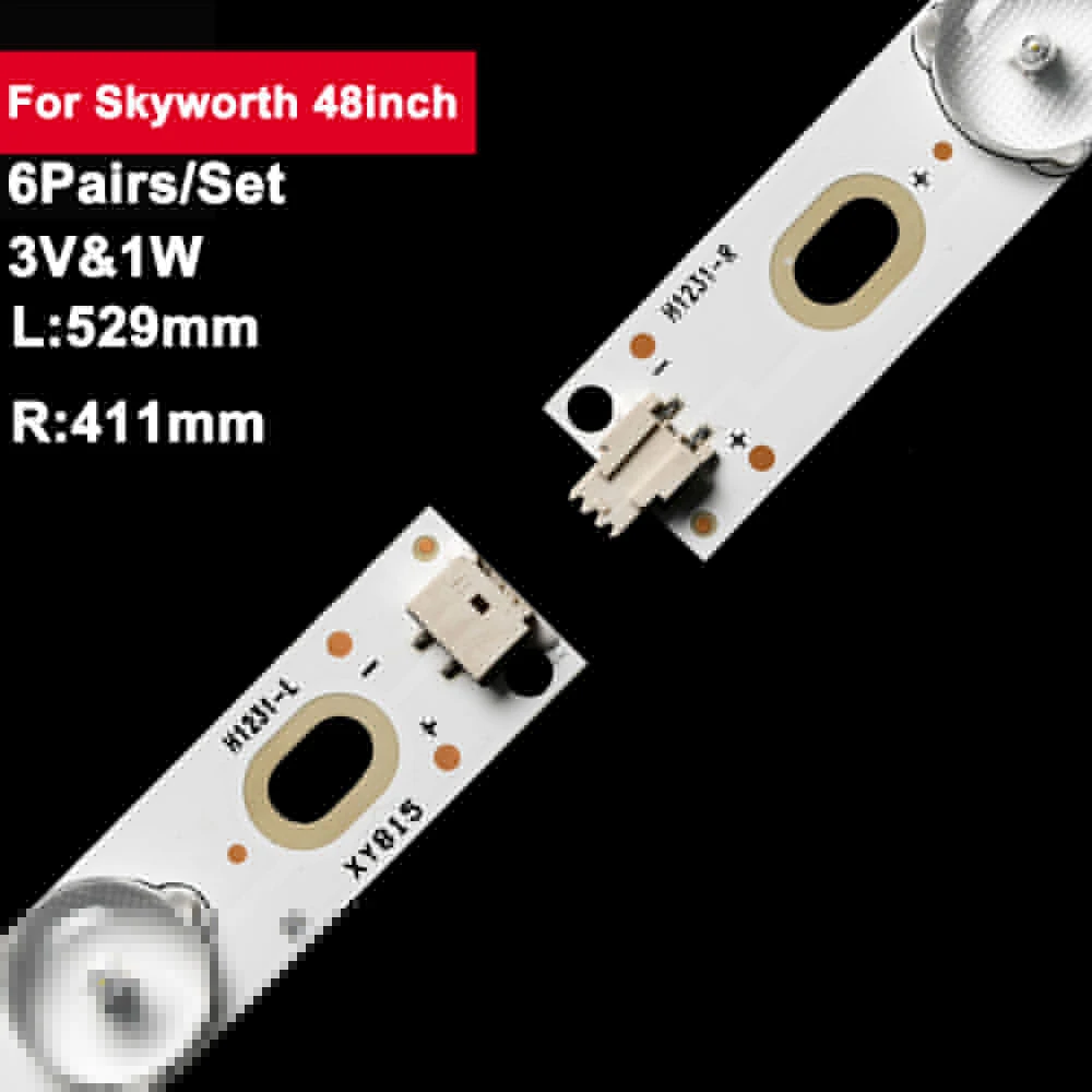 

3V TV Backlight for Skyworth/AOC/Philips 48inch 48PFG5000 LE48D1452 LB48007 LB48015 V1_00 48PFT5500 48PFK410 48E5CHR LE48A33S