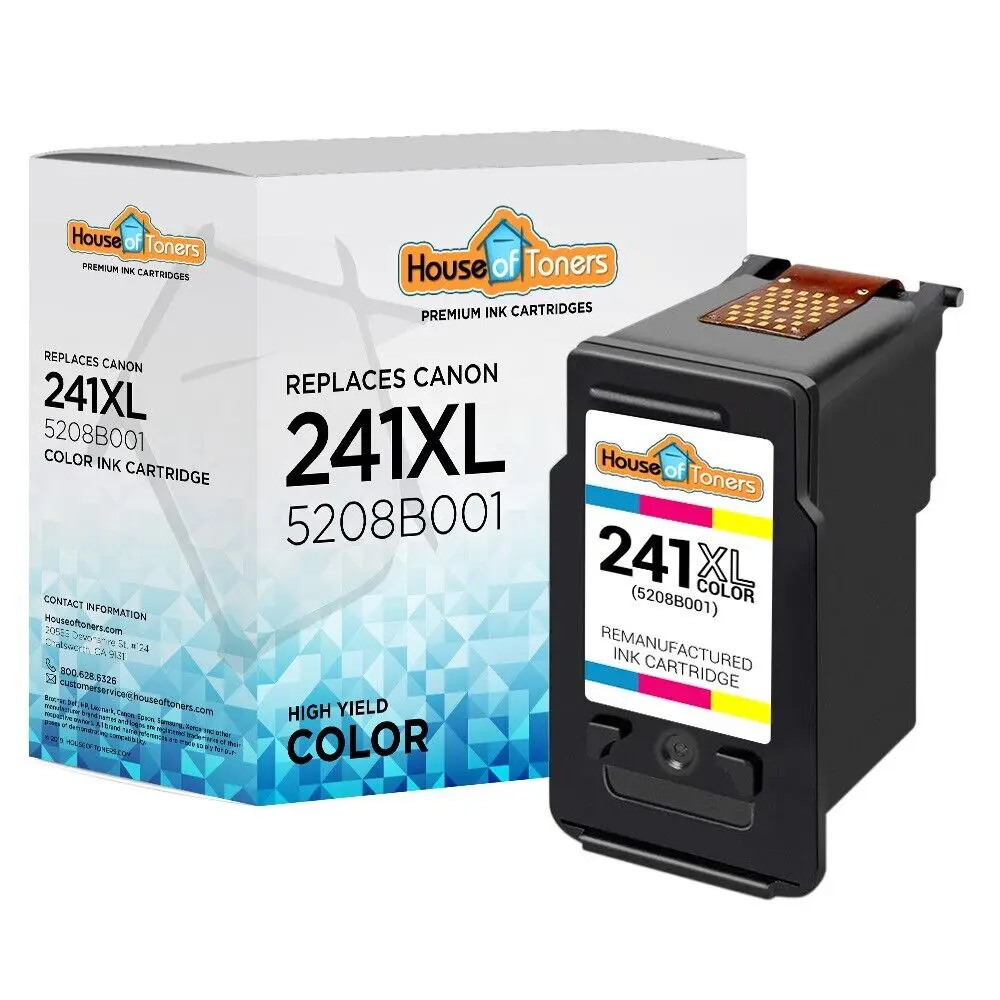 CL241 CL-241XL Color Ink or Canon Pixma MG3122 MG3220 MG3222 MG3520 MG3522