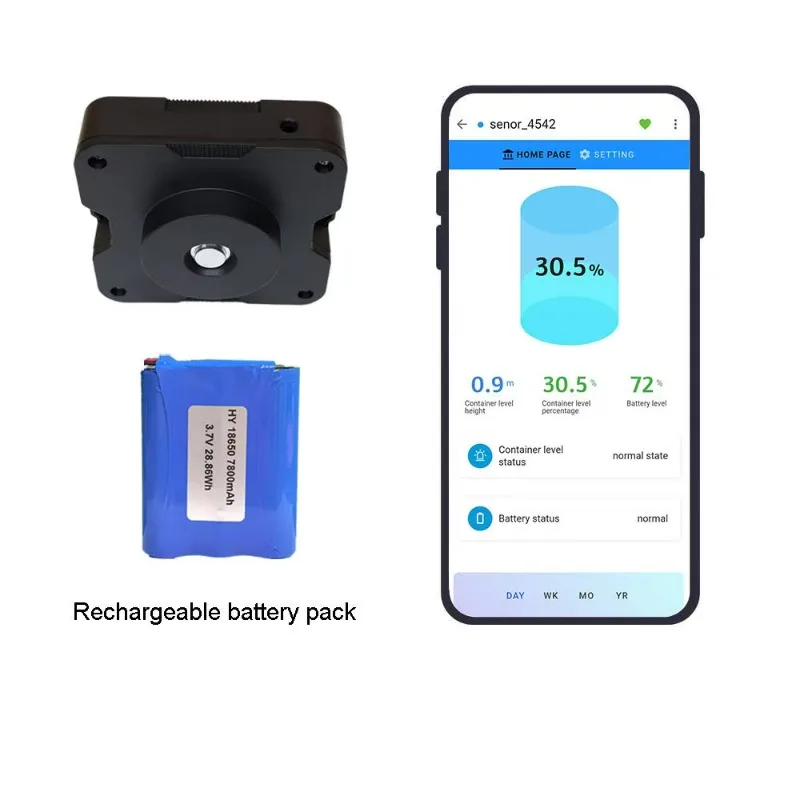 IP67 Ultrasonic Smart Waste Bin Sensor Wireless GPS 4G IOT Trash Bin Fill Level Detector for Smart City Solid Waste Management