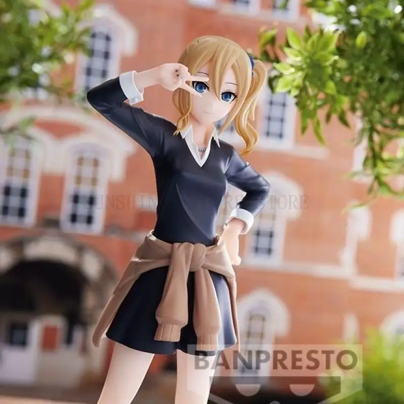 Banpresto Kaguya Sama Love هو شخصية حركة الحرب ، Fujiwara Chika Shinomiya Hayasaka Kyunties ، هدايا نموذجية للفتيات ، متوفرة بالمخزون