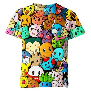 Playeras de pokemon fashion para niños