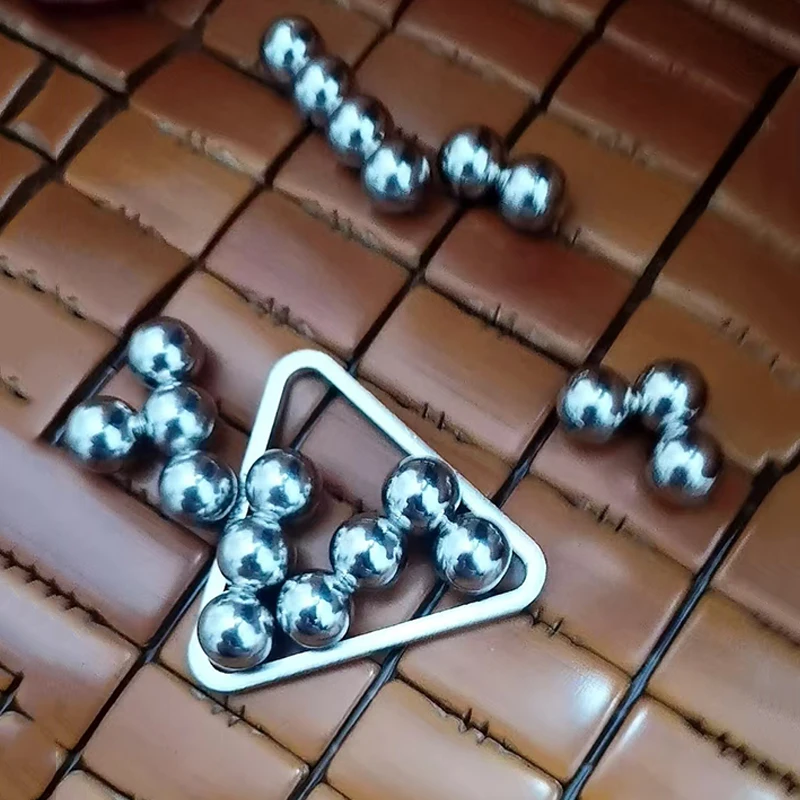 Pyramidenpuzzle aus Metall, Denksportaufgaben für Kinder und Erwachsene, IQ-Logik-Test, Entwirrung, Lernspielzeug, Gedanken-Herausforderungsspiele