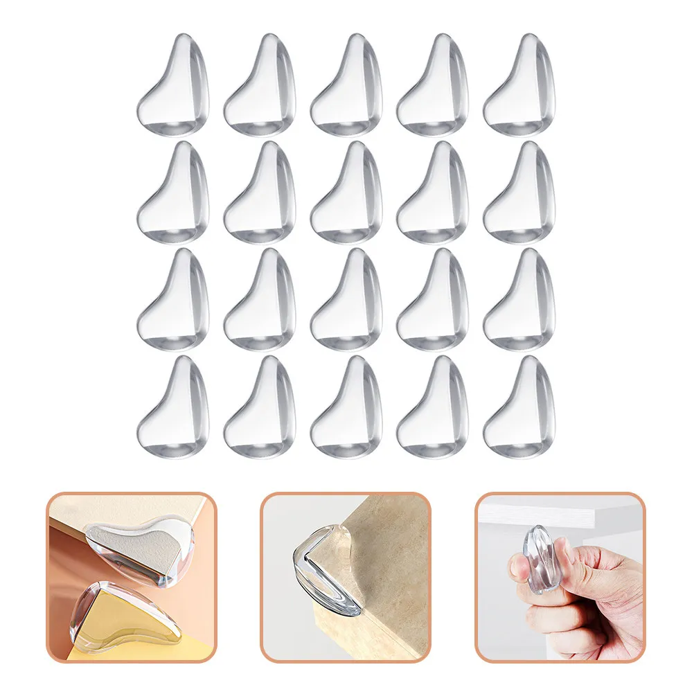 

20Pcs Table Corner Protectors for Non Toxic Silicone Corner Guards Furniture Edge Bumpers Childproof Home Safety