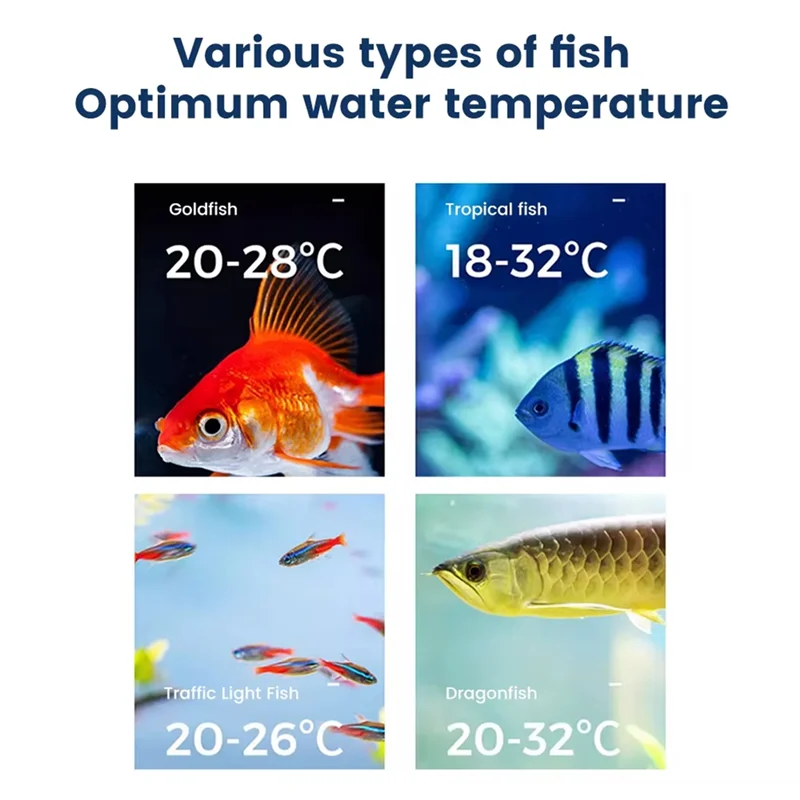 【جديد】0-60 ℃   حوض السمك ميزان الحرارة ذاتي اللصق LCD خزان الأسماك الرقمي موازين الحرارة الصغيرة شاشة مراقبة درجة حرارة تررم