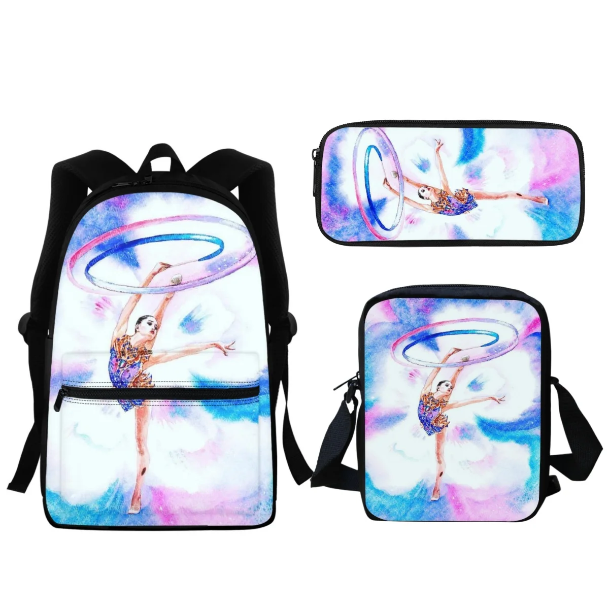 

Children's School Bags Girl Rhythmic Gymnast Printed BookBag Kindergarten Casual Small Backpack Kids Birthday Gift Mochila 2024