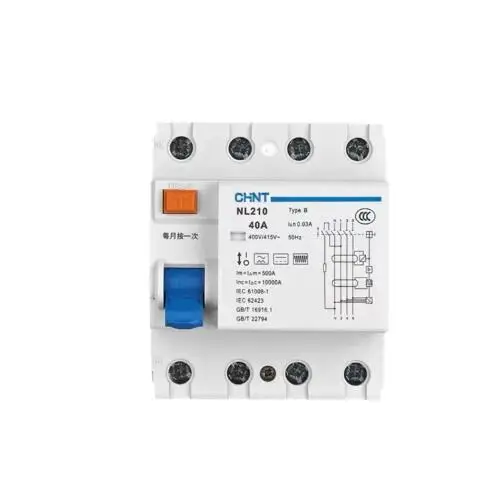 Chint B-type new energy dedicated NL210 leakage protector 2P (1P+N) leakage switch
