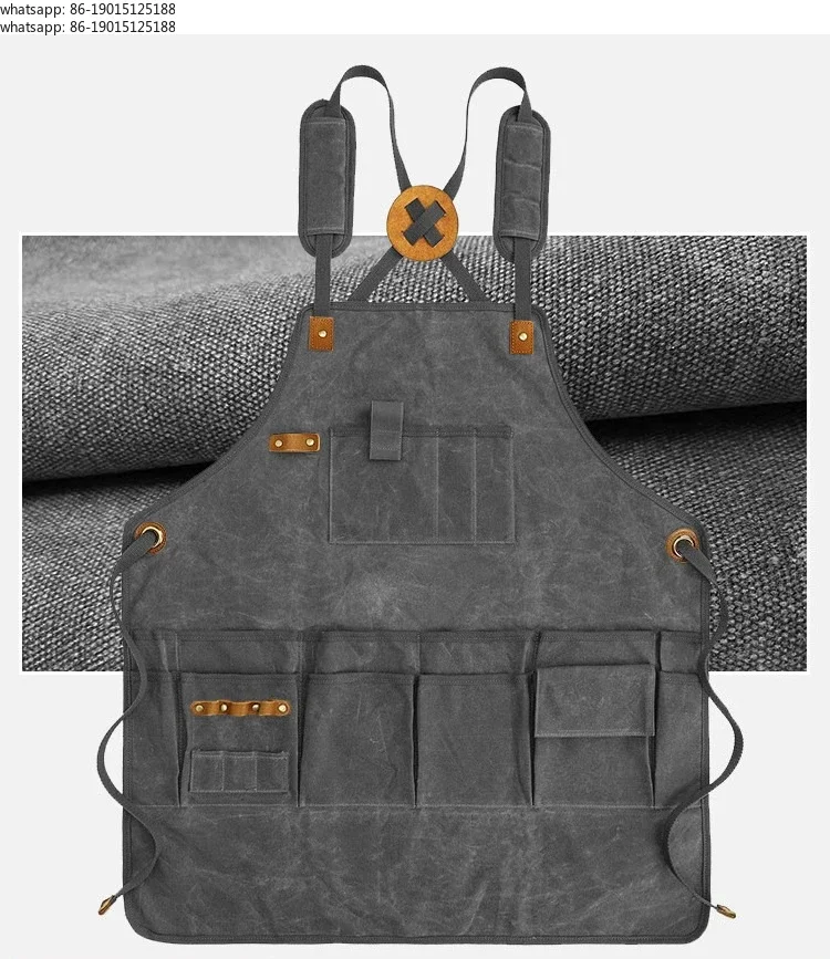 

Waterproof thick canvas apron, wear-resistant overalls,male and female gardeners, carpenters, handmade workers, electric welders