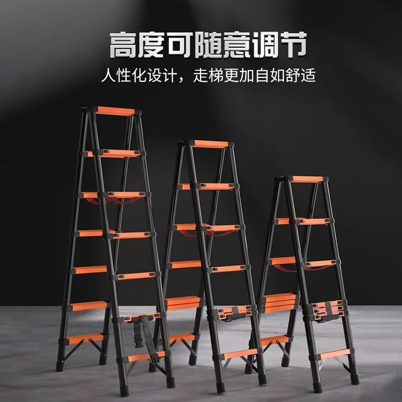 Hot Sales Walking Thickened Herringbone Ladder Telescopic Folding Engineer Household Multifunctional Portable Stair Lift Ladder
