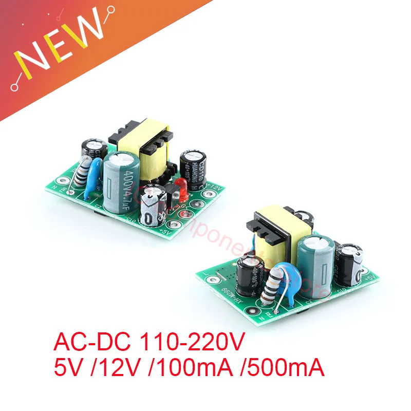 XH-M299 AC-DC izolowany moduł zasilacza impulsowego płytka drukowana podwójne wyjście AC 110 V-220 V do DC 5 V 12 V 0,5 A + 5 V