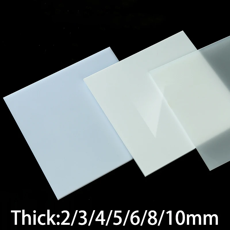 

1Pcs White Acrylic Board 2/3/5/6/8/10mm Porcelain White Reflector Milky White/Wax Gourd White Translucent Light Box Boar