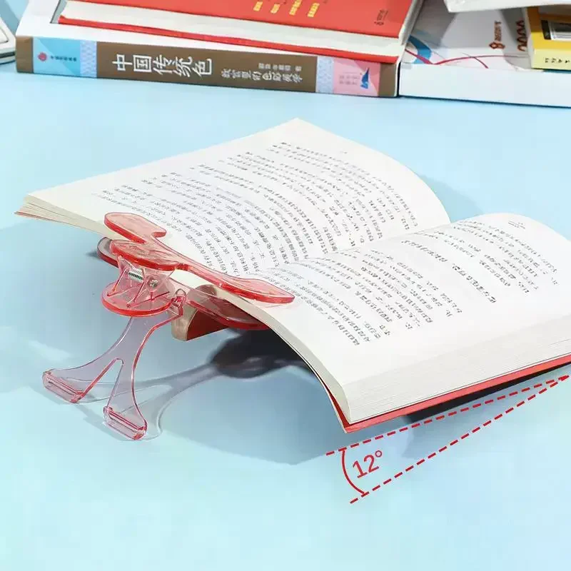 

2/3 шт. Прозрачные пластиковые зажимы для книг с подставкой, фиксаторы для чтения, закладки для файлов, канцелярские товары, школьные принадлежности