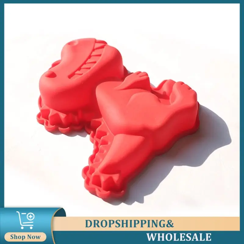 Large Cute 3D Dinosaur Silicone Cake Mold Pans Tray Fondant Mold Decoration DIY Cake Baking Tools Bakeware Mold Maker