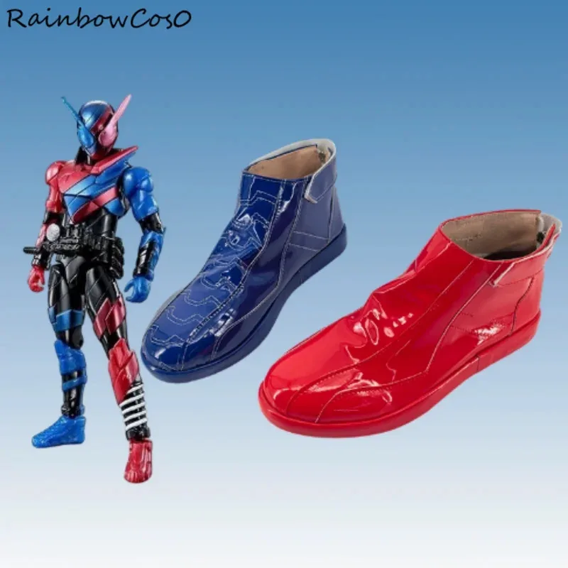 

Kamen Rider Build Обувь для косплея Сапоги Аниме Игра Хэллоуин Рождество РадугаCos0 W4868
