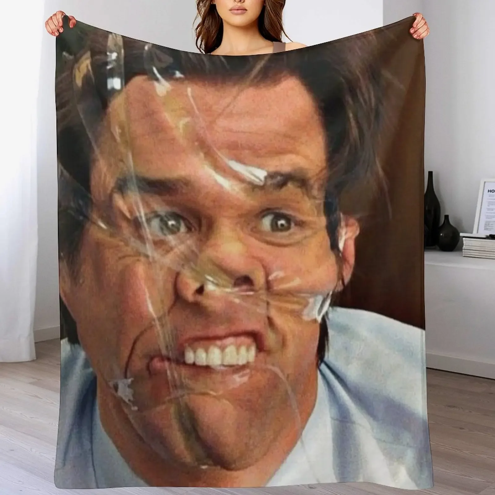 

jim carrey meme Throw Blanket Bed covers Beach Sofa Blankets