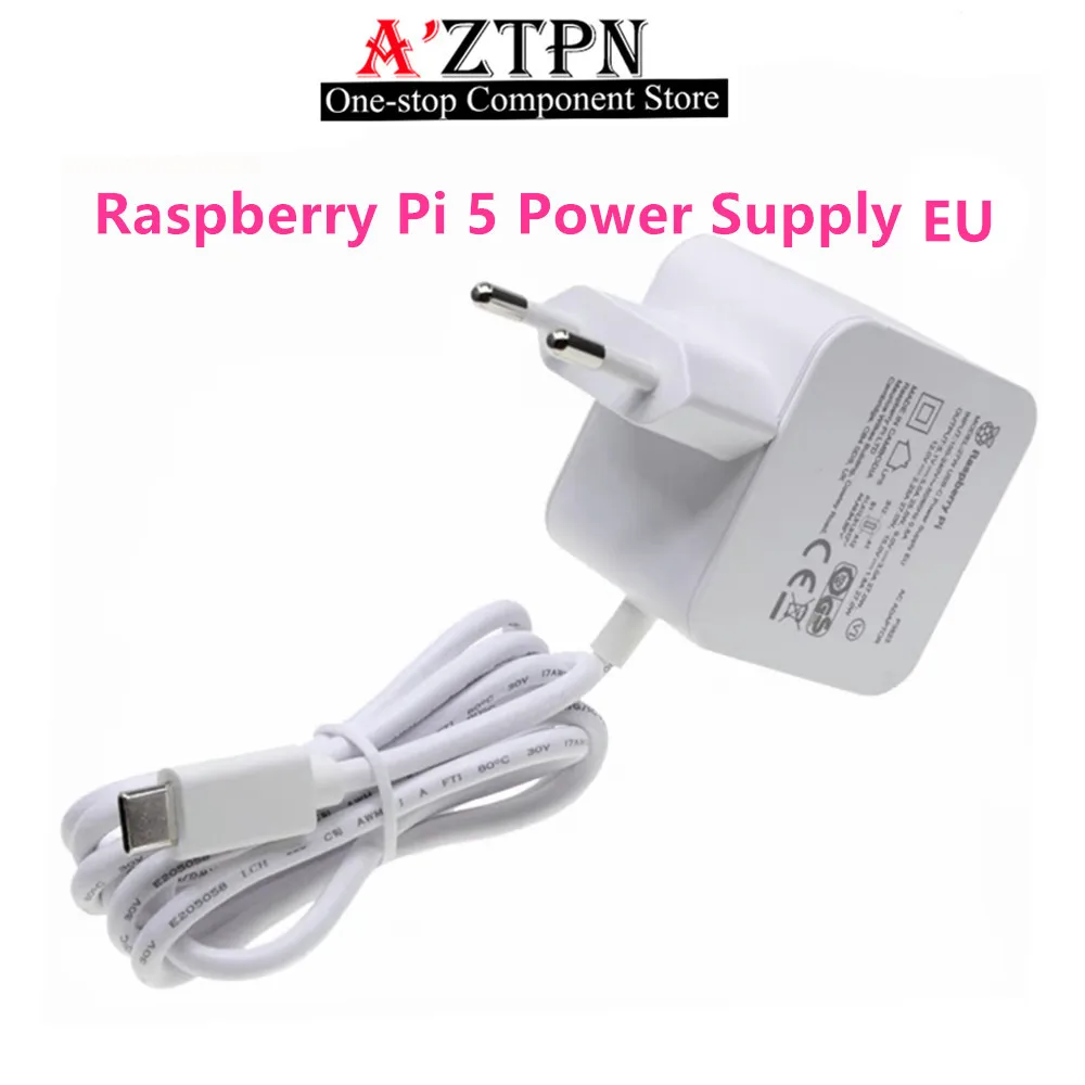 For Raspberry Pi 5 5V5A official power supply For Raspberry Pi 5 27W USB-C original power adapter