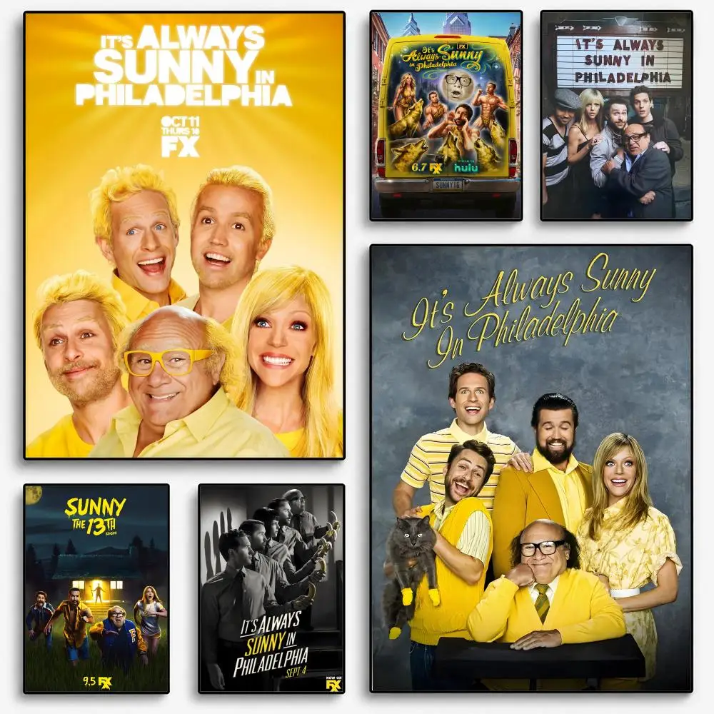 ITS ALWAYS SUNNY IN PHILADELPHIA TV Show Poster Room Home Decoration Interior Wall Art Printing Garage Posters Gift