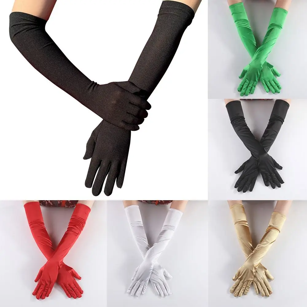 

55CM Wedding Bridal Opera Evening Party Prom Costume Gloves Festival Dance Long Gloves Cosplay Mittens