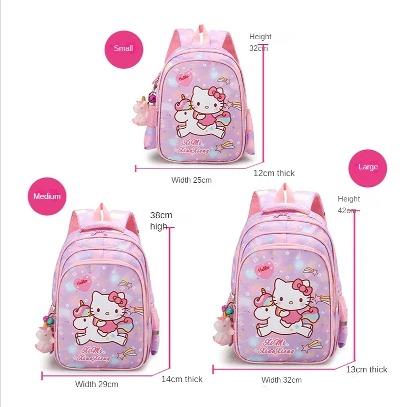 Hello Kitty dla dzieci tornister dla dziecka dziewczyny Kawaii plecak wodoodporna moda przedszkole szkoła torba plecak prezenty dla dzieci