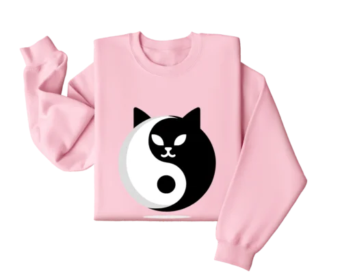 Polarshe Cat Circle, Cat, Original Design, Goodness, Gift, Animal, Cat Lover / Sweatshirt