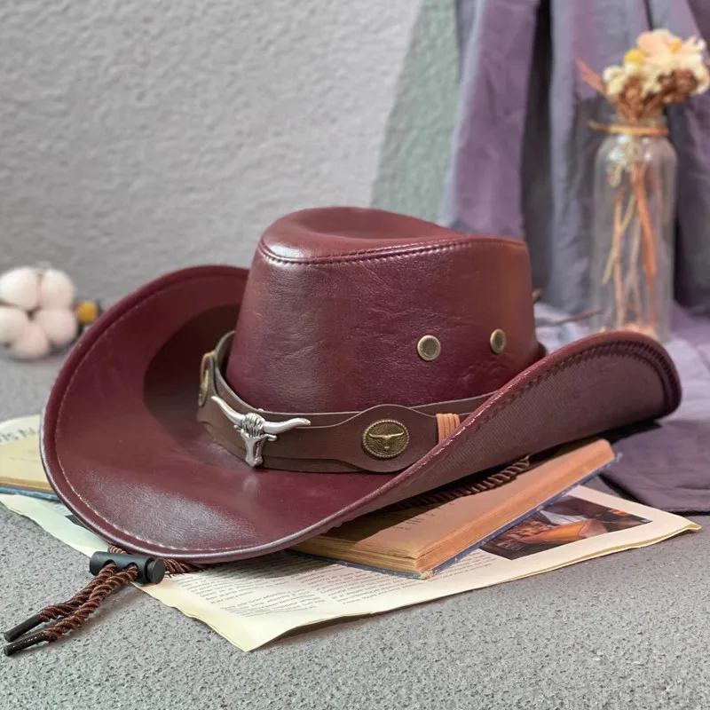leather dress hats Elastic Beaded Hat Band for Men and Women