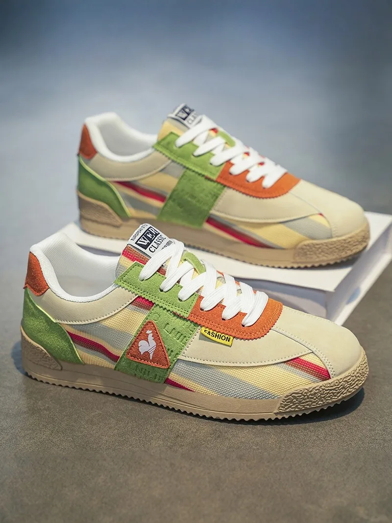 

Men's Casual Running Shoes 2026 New Style Summer Trendy All-Match Soft Bottom Dequn Agan Low Top Glue-Welding Rubber Outsole