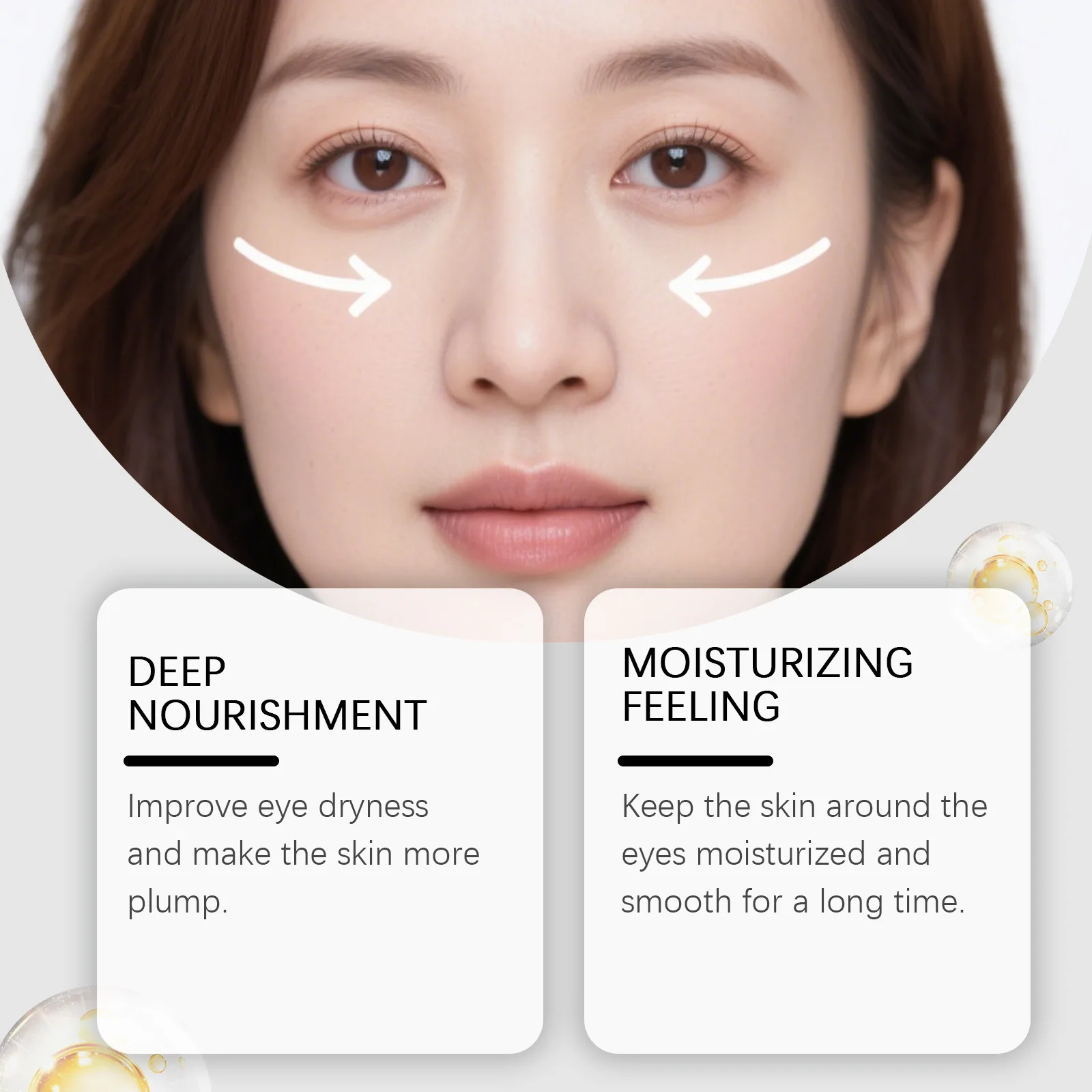 Anti Dark Circle Eye Serum Remove Wrinkle Firming Eye Bag Fade Fine Line Whitening Hydrate Brighten Eye Massage Roller Skin Care - Image 2