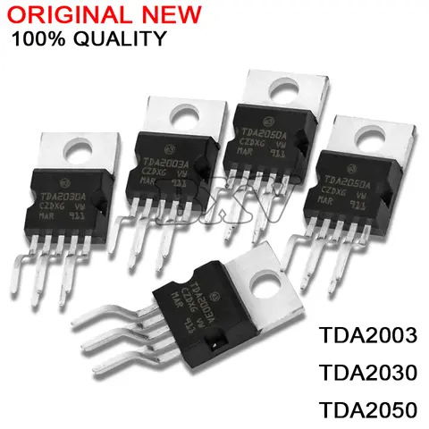 10PCS TDA2003 TDA2030 TDA2050 Transistor TO-220 TDA2003A TDA2030A TDA2050A TO220-5 TDA2003AV TDA2030AV TDA2050A