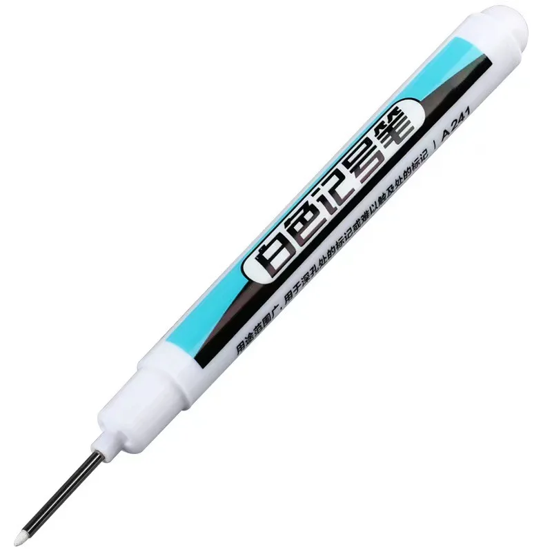 Weißer Marker, ölige, feine Spitze, Kurier, wasserfest, lichtecht, Werbung, Grußkarte, Reifen, Glas, Textmarker, kann nicht gelöscht werden