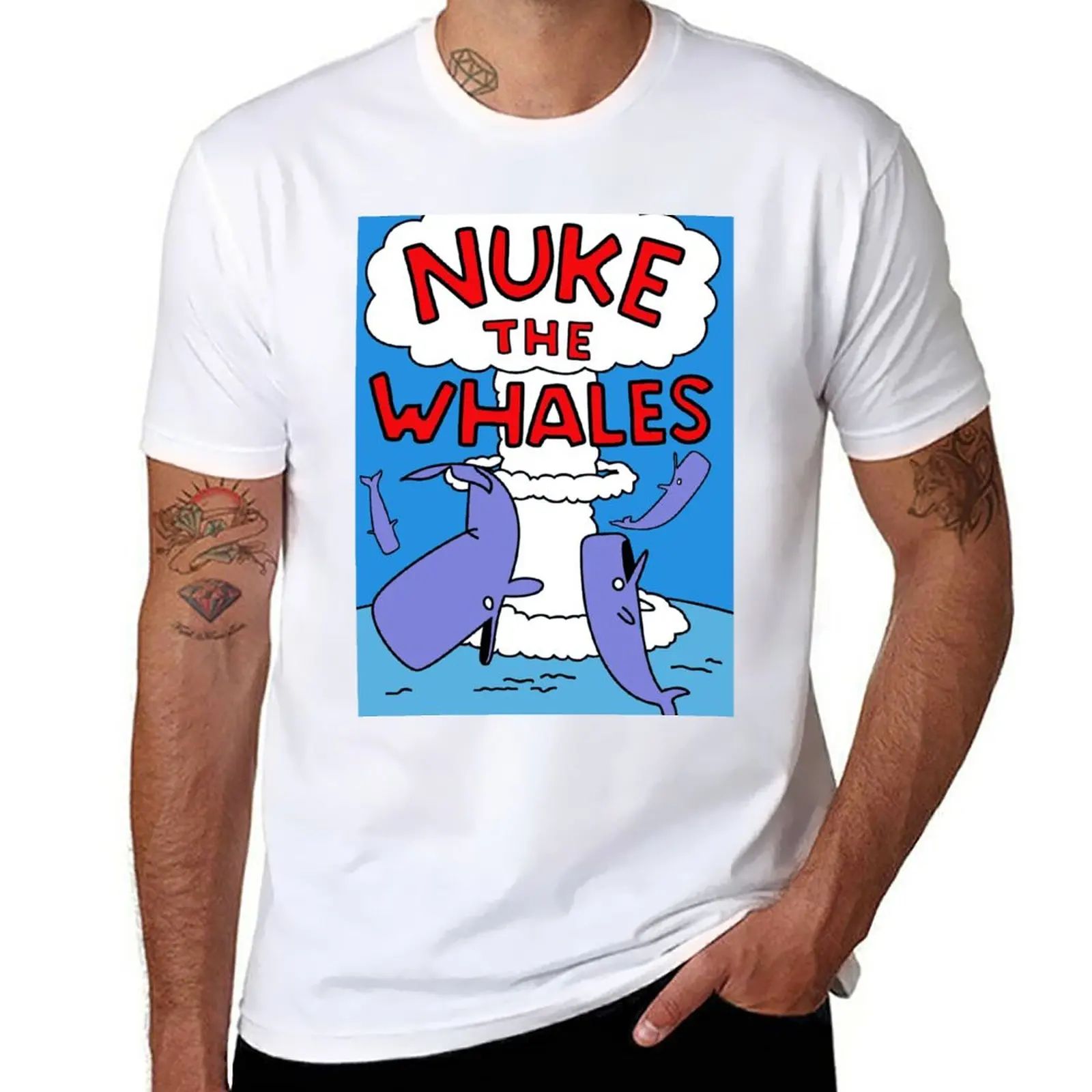 

Nuke The Whales T-Shirt plus size tops sweat customizeds mens funny t shirts