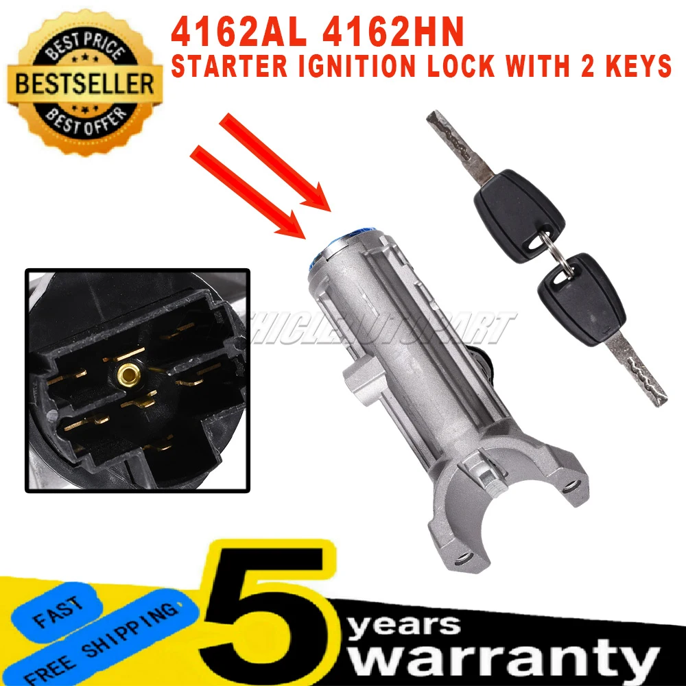 4162AL 4162HN For Citroen Jumper Fiat Ducato Peugeot Boxer 244 Bus Van New Starter Ignition Lock with Keys 7Pins car accessories