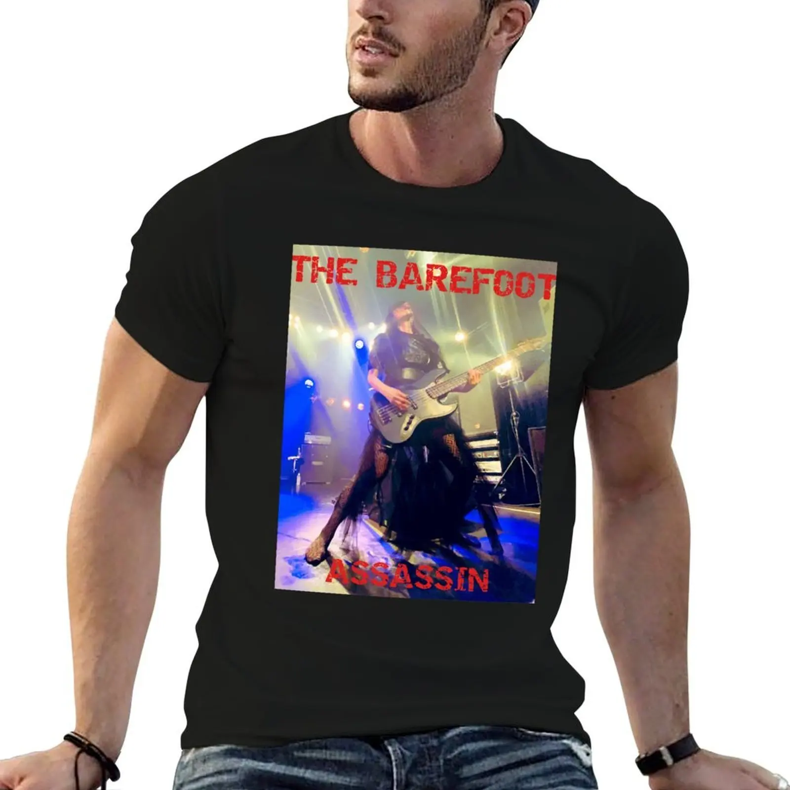 Camiseta The Barefoot Assassin, camisetas lisas para hombre, paquete de camiseta blanca para hombre