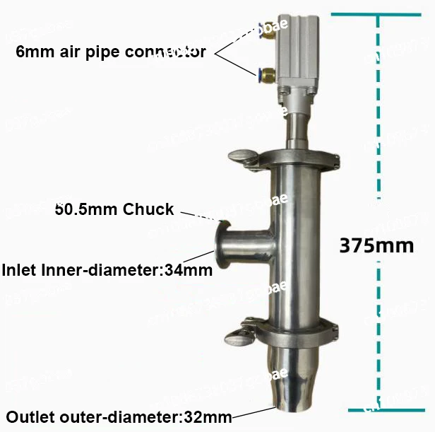Anti-drip filling head Large diameter pneumatic canning machine head Liquid paste non-drip discharge nozzle
