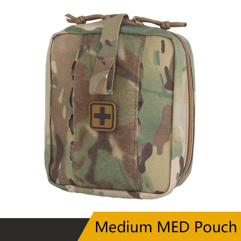 

Medium MED Pouch, Equipped with Elastic Rope, Back Storage Scissors, Quick Release Handle, Large Space