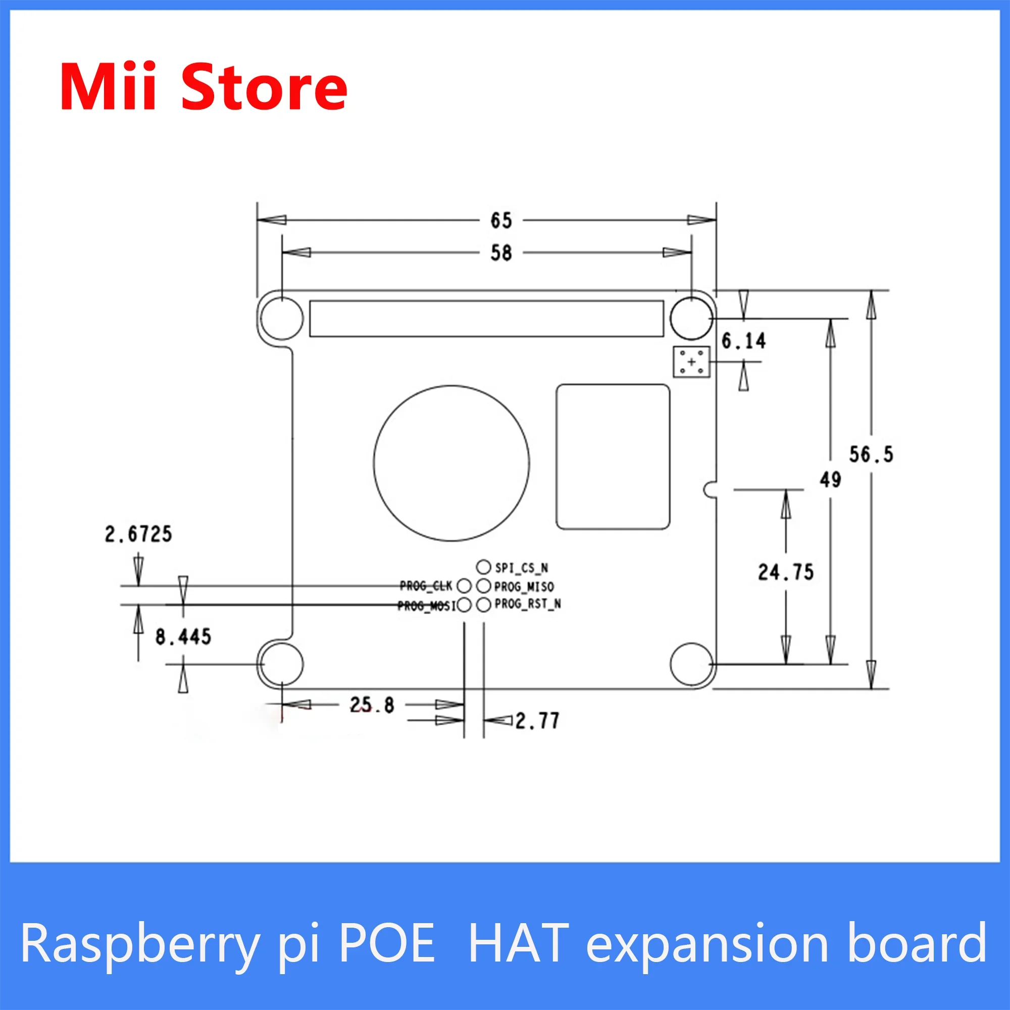 MiiBestOD Raspberry Pi POE+ HAT Power over Ethernet (POE) Expansion Board with cooling fan original product for raspberry pi 3B+
