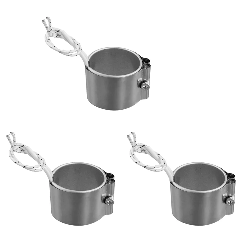 

WORTHOWN-3X Band Heater Stainless Steel Wattage 220V Inner Dia.50Mm For Electronic Equipment Joyous