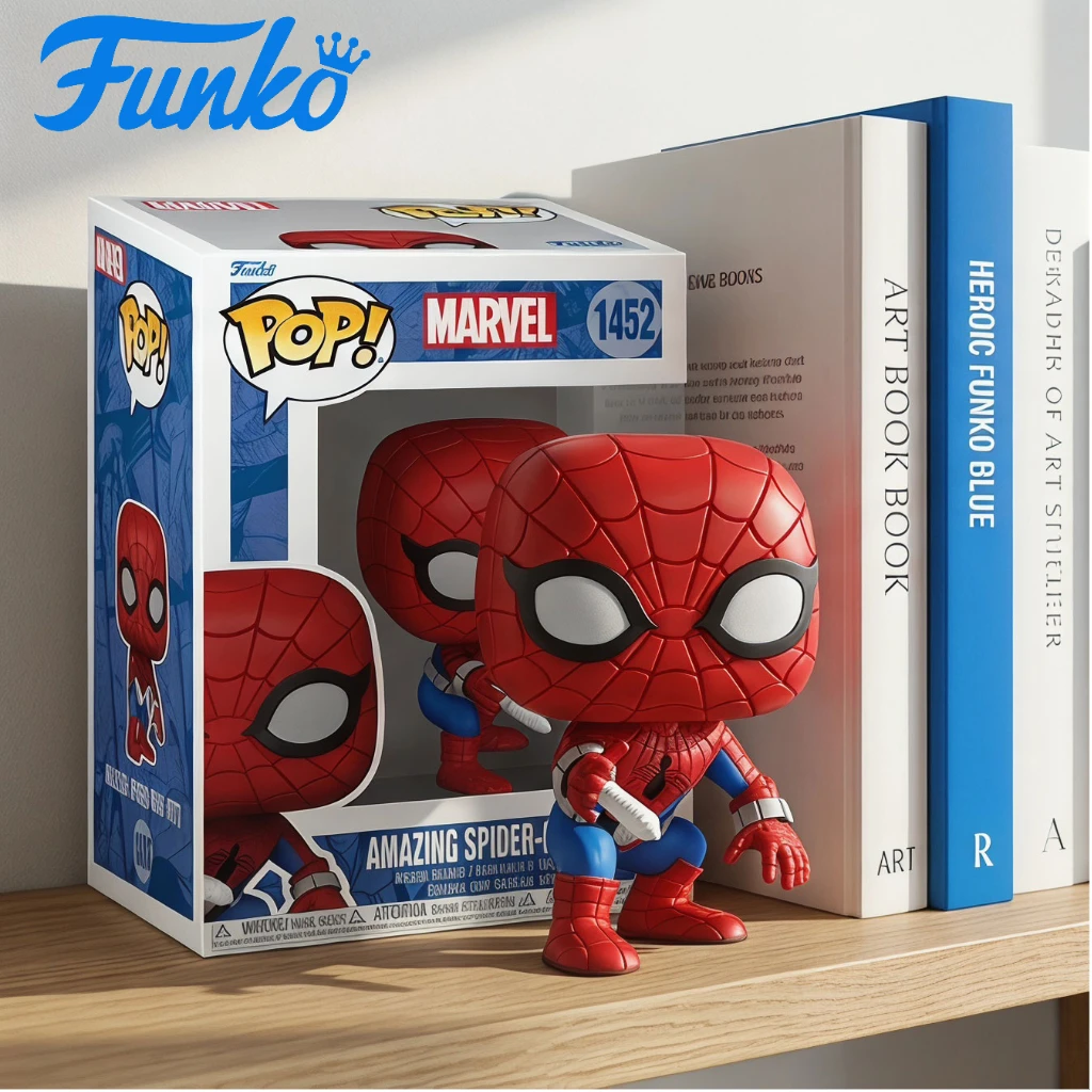 Funko Pop! Marvel # 1452 Increíble Hombre Araña (1977) - Figura Coleccionable Clásica de Spider-Man de los 70, de la Serie de Acción en Vivo, Figura de Coleccionista