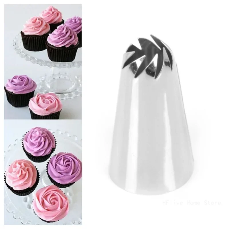 Stainless Steel Drop Flower Tips Cake Nozzle Cupcake Sugar Crafting Icing Piping Nozzles Molds Pastry Tool