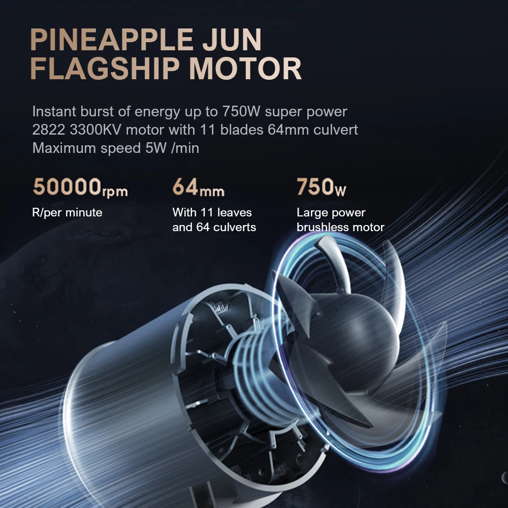 Мощный Ручной Ударный вентилятор, 64 мм, 1400 г