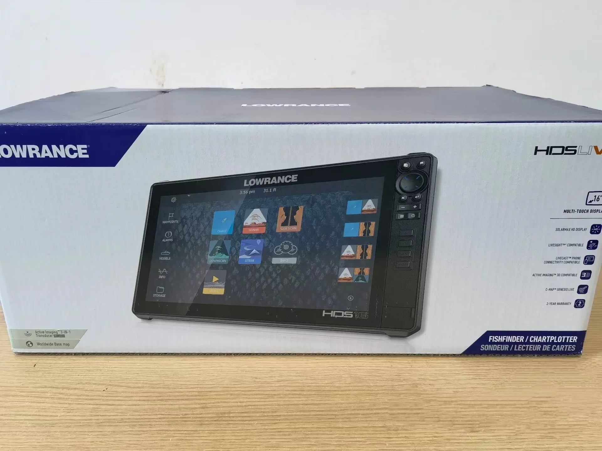 Best Sales For New LOWRANCE HDS-16 LIVE W/ACTIVE IMAGING 3-IN-1 TRANSOM MOUNT & C-MAP PRO CHART ss