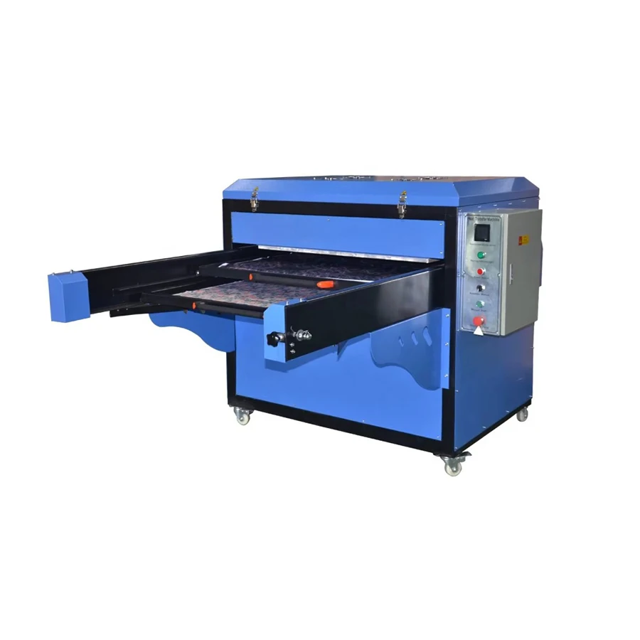 Semi-Automatic Pneumatic Heat Press Transfer Machine Large Format 100*120cm for Sublimation Print Textile Fabric New Condition - view 2