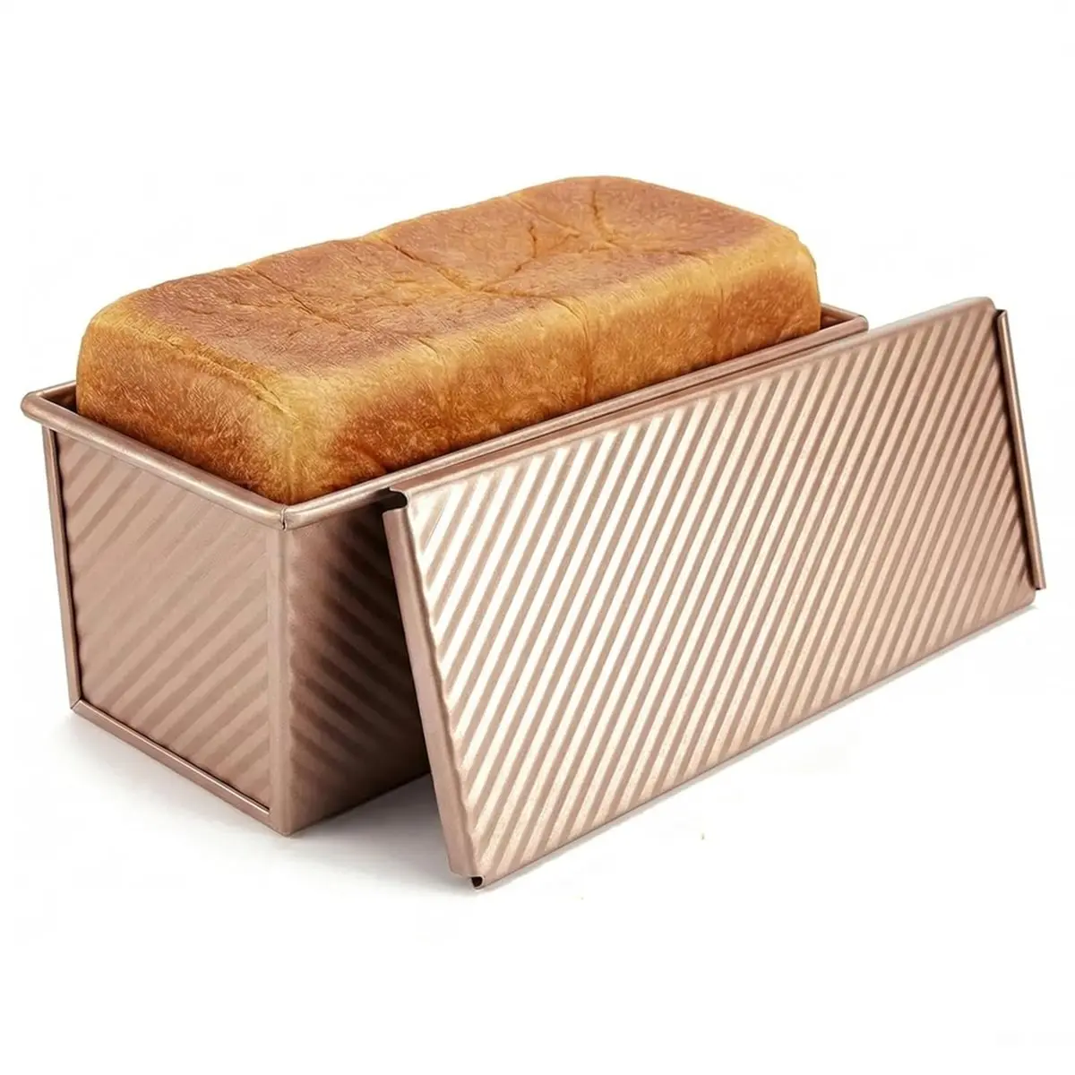2026 NEW Pullman Loaf Pan with Lid, 13x4 Inch,Nonstick Sandwich Bread Loaf Pan for Homemade Sourdough Bread