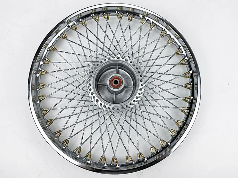 17 inch Motorcycle Front Rear Aluminum Alloy Wheel Hub Assy 72 spokes 1.40X17 Motorbike Scooter Rims For JH70 CY80